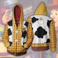 Toy Story Costume For Adult  Buzz Lightyear Woody Jacket For Men Western Cow Boy Hoodies Pants 3d Pr