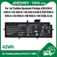 SKOWER 42Wh PA5331U-1BRS Laptop Battery for Toshiba Dynabook Portege A30-E X30L-G R30-A R30-E-10K Te