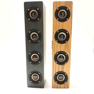 Newretro wooden sound bar stereo surround sound high-power four-speaker overweight subwoofer high-volume home theater card radio