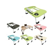 3-HOLE STUDY TABLE WOODEN LAPTOP TABLE/ LARGE 3-HOLE STUDY TABLE/ MINIMALIST MULTIPURPOSE TABLE/