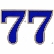 Number Sticker 7 Height 165mm Office Equipment Car Motorcycle Helmet Racing 7 165 mm