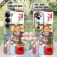 Vivo V40 case and Vivo V40 Pro case and Vivo V40 Lite case _Clear Black Flexible Silicone case