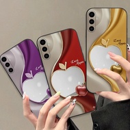 Samsung A16 TPU silicone camera protection case with apple print