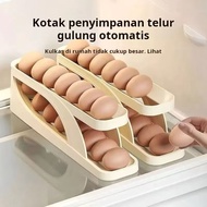 2-Tier Egg Rack/ Egg Storage Box 2-Tier Automatic Minimalist Space-Saving Plastic Egg Storage Box