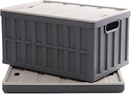 Citylife 64L Collapsible Storage Bins with Lids Plastic Storage Containers for Organizing Stackable 