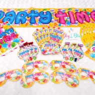 Birthday decoration Set for children includes 31 rose and yellow details