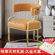 QY2Light Luxury Dining Chair High-End Hotel Sofa Chair Mahjong Chair Manicure Chair Reception Chair Dressing Table Luxur