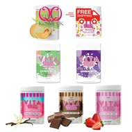 VITAMILK (Free Pos) Coklat Juice Strawberry Vanilla Apple Honeydew Grape Fibremeal Kalista Awanees Vita Milk Original