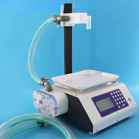 Fully honey autumn pear paste liquid filling machine, manual automatic spoon honey sealing machine, 