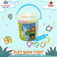 Gstar GS07-300P 7-color modeling clay with 4 molds and 1 roller made in Thailand - VPP Happy Kids