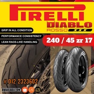 Pirelli Diablo Rosso 3 III Tyre Tayar 240/45x17  (TAHUN 2022) OFFER PRICE