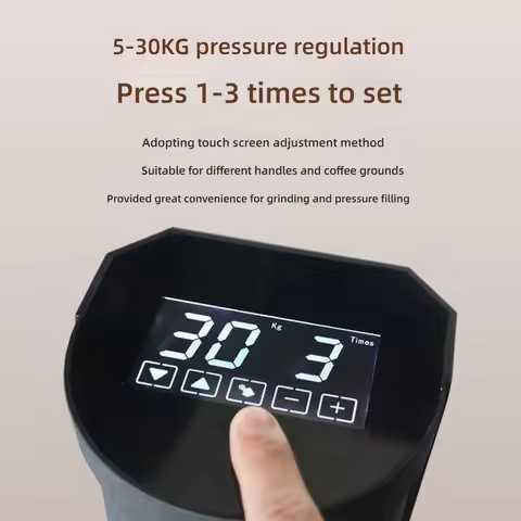 HomeWise TE-2 58mm Automatic Coffee Tamper Machine Touchscreen Electric Espresso Tamper 58.5MM Elect