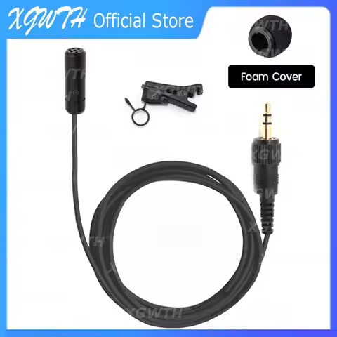 Lavalier Lapel Microphone ECM7 Tie Clip Mic for Sony UTX V1 D21 D11 UWP for Sennheiser Wireless Tran