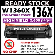 Compatible 136A W1360A Laser Toner Cartridge For HP LaserJet M211d M211dw MFP M236d M236dw M236sdn M
