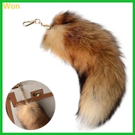 Won Foxes Tail Keychain Pendant Tail Keychain Charm Car Key Chains Bag Decoration