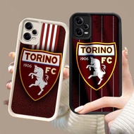 DK-63 FC TORINO logo Silicone Casing black and white for Xiaomi Redmi poco Note 12 3 X5 F5 F6 Turbo 
