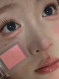 Phấn Mắt Holika Holika 42 Chew Pearl Baby Pink Shiny Single Color Blush Highlighter Waterproof Sweat