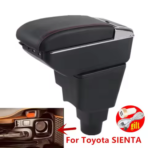 For Toyota SIENTA Armrest box For Toyota SIENTA car armrest box center storage box Retrofit USB char
