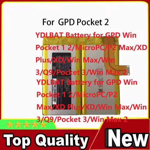 YDLBAT Battery for GPD Win Pocket 1 2/MicroPC/P2 Max/XD Plus/XD/Win Max/Win 3/Q9/Pocket 3/Win Max 2