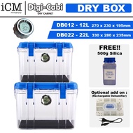 Digi Cabi 12L / 22L Dry box with Digital Hygrometer DB-012/DB-022