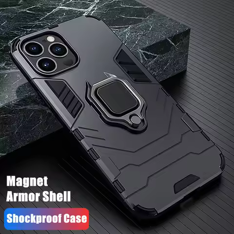 Anti Shock Case For iPhone 11 12 13 14 15 16 Pro Xs Max Mini XR X 8 7 6 Plus Magnet Case Cover For A