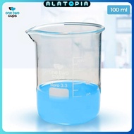 One Two Cups Multifunctional Borosilicate Glass Chemical Lab Measuring Cup - GG-17
