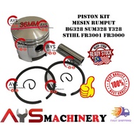 Mesin rumput T328 BG328 fr3001 stihl 36mm piston with piston ring  brush cutter ogawa