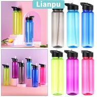 LIANPU 750ml Water Bottles Leakproof Gym Sport Food Degree Plastic