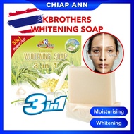 KH Brothers 3 in 1 Whitening Soap Rice Milk Collagen Soap Sabun Susu Beras Original Thailand ChiapAn
