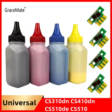 CS310 Reset CHIP Toner Powder for Lexmark CS310dn CS410dn CS510de CS510 CHIP 4K 3K 70C2HK0 70C1HC0 7