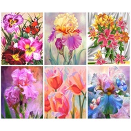 RUOPOTY 60x75cm/50x65cm/40x50cm Frame Oil Painting By Numbers Flower Wall Art Canvas Drawing Childre