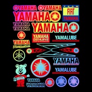 Laser Rainbow Motorcycle Modification Sticker Motor Motorbike Body Helmet  Personalized Waterproof Decoration Decal Accessories for YAMAHA LC135 Y15ZR Y15 V2