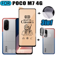 3 IN 1 Xiaomi Poco M7 4G Tempered Glass Matte Gaming Screen Protector for Poco F7 Poco C85 C75 Ceram