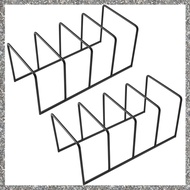 (GJFZ) 2X Metal Vinyl Record Display Shelf Turntable Storage Shelf Exhibit Stand Holder A