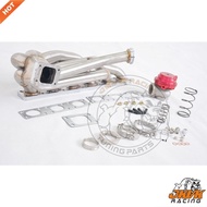 JKVK RACING  Brushed 3.0mm SS304 Top Mount T3 T04E Turbo Manifold For E36 325i 328i GT35 1992-98+44m