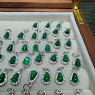 GD2I Small Necklace Natural S925 Pendant DIY Blue Water Drop Flood Hot-selling Emerald Green Bracele