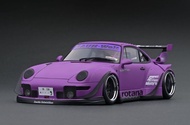 PPC 1/18 IGNITION IG MODEL PORSCHE 993 RWB ROTANA UNGU DIECAST NOT