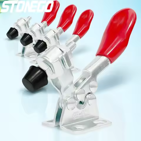 4PCS Horizontal Quick Clamp Workholding Clamp Chuck GH201 Woodworking Engraving Machine Compressor