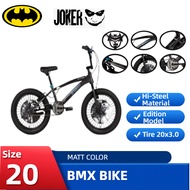 DC Project Batman BMX Bike 20 Inch | Hi-Steel Frame | 20×3.00 Fat Tire | Disc Brake Front & Rear | S