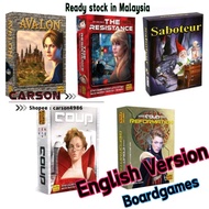 Avalon coup saboteur the resistance coup reformation fun logical reasoning thinking family party eng