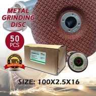 HIGH QUALITY RED ( 4 INCH ) Grinding Metal Disc ( 100mm x 2.5mm x 16mm ) Metal stainless steel polis
