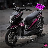 Decal Sticker HONDA BEAT Esp Street 2016-2019 Fullbody Racing Japanese Arai Motif 027