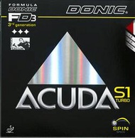 『良心桌球小舖』(現貨秒出+最新保證) DONIC ACUDA S1 Turbo