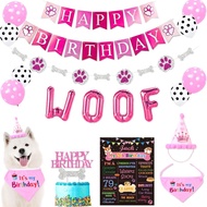 Dog Birthday Party Decorations, Dog Birthday Bandana, Dog Birthday Hat, Dog Birthday Banner, Dog Bir