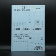 HGUC MS 08 team GM Gundam ground type Ez-8 neon Gundam decal 08小隊 吉姆 高達 地上型 Ez-8 高達螢光水貼