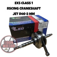 EX5 CLASS 1 SUPER RACING CRANKSHAFT JET ROD 8MM +16MM LEO THAILAND