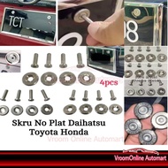 Skru Plate Daihatsu Honda Toyota Universal Bolt Plate Daihatsu Honda Toyota