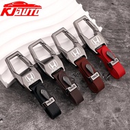 Honda CRV Car Zinc Alloy Leather Keychain Creative Anti Loss Keychain For CRV CR-V G3 G4 G4.5 G5 G5.