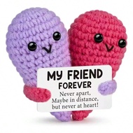 1 Piece of Fun Crochet Heart a Birthday Gift for a Best Friend Valentines Day/Long-Distance Relation