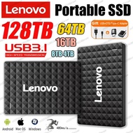 Lenovo 1TB External Hard Drive Portable SSD 2TB External Solid State Drive USB 3.1 Hard Disk High-Speed Storage For PC/Mac/Phone
